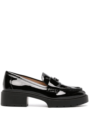 Coach Leah patent-leather loafers - Black