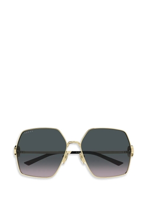 Gucci Eyewear oval-frame sunglasses - Gold