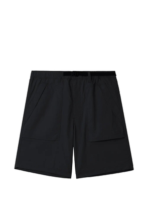 CHOCOOLATE belted logo-patch shorts - Black
