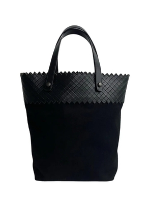 Bottega Veneta Pre-Owned 2012-2026 Intrecciomirage Trimmed Canvas tote bag - Black
