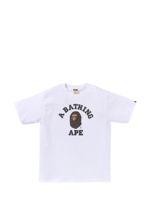 A BATHING APE® Ape Head glitter-effect T-shirt - White