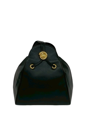 Cartier 1990-2000 Leather Panthere Drawstring shoulder bag - Black