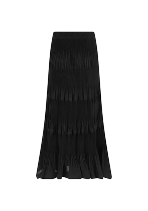 MeimeiJ plissé tiered skirt - Black