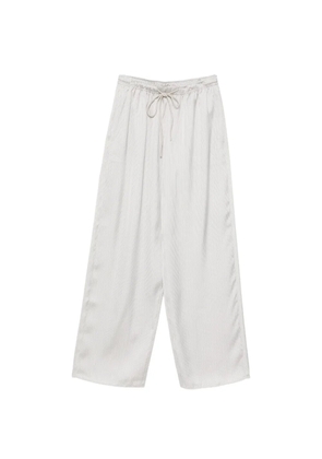 Emporio Armani striped drawstring trousers - Neutrals