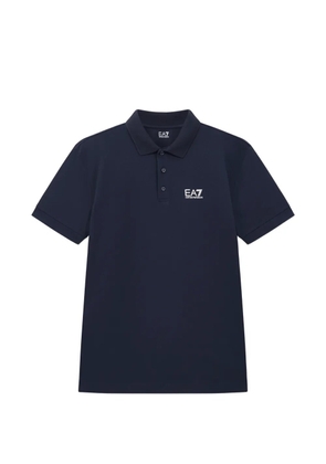 Ea7 Emporio Armani short-sleeve polo shirt - Blue
