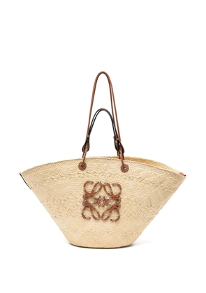 LOEWE Anagram woven tote bag - Neutrals