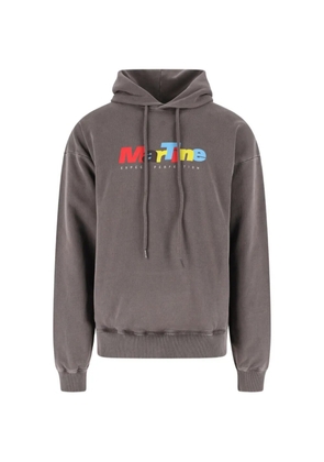 Martine Rose logo-print hoodie - Brown