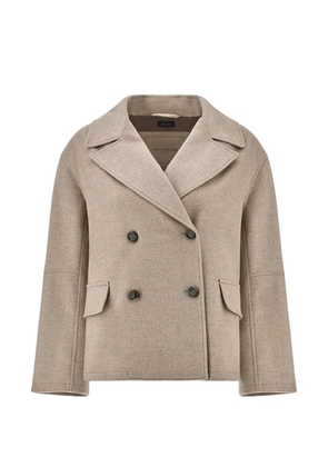 Paul & Shark double-breasted cashmere peacoat - Neutrals