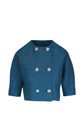 Kiton double-breasted jacket - Blue