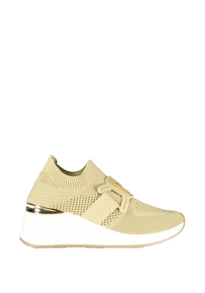 Laura Biagiotti logo-plaque platform sneakers - Neutrals