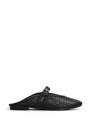 Bibi Lou Maia perforated buckle-strap mules - Black