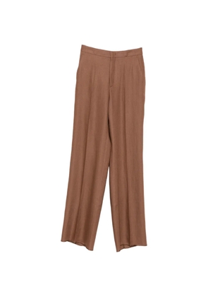 Tagliatore pressed-crease tailored trousers - Brown