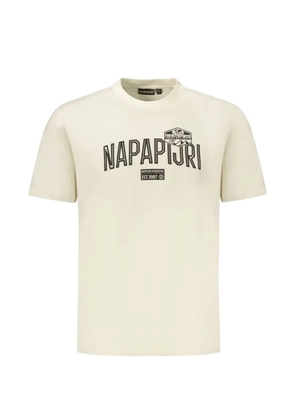 Napapijri logo-print short-sleeve T-shirt - Neutrals