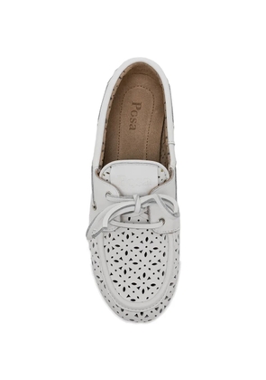 Posa perforated loafers - White