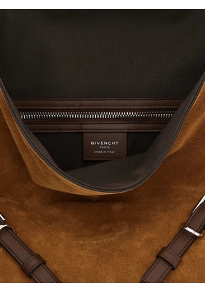 Givenchy medium Voyou suede shoulder bag - Brown