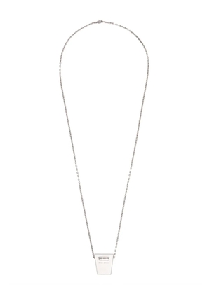 Rick Owens Dogtag charm necklace - Silver