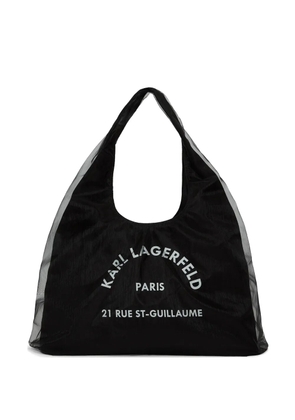 Karl Lagerfeld Rue St-Guillaume sling-mesh tote bag - Black