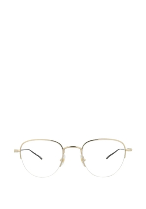 Montblanc square-frame half-rim glasses - Gold