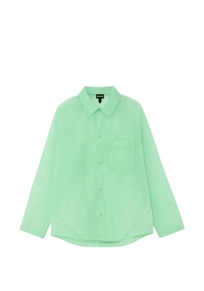 Goldwin semi-sheer raglan-sleeve shirt - Green
