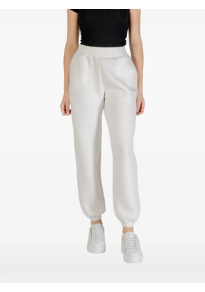 GUESS USA rhinestone-logo track pants - White