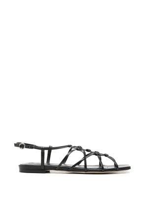 Aeyde Anisa strappy leather sandals - Black