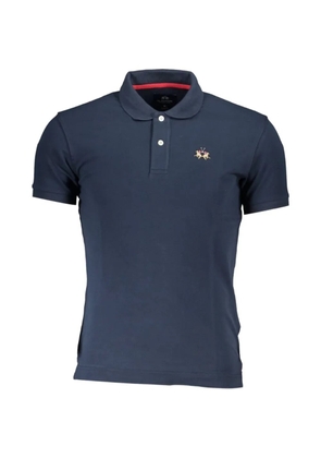 La Martina logo-embroidered polo shirt - Blue