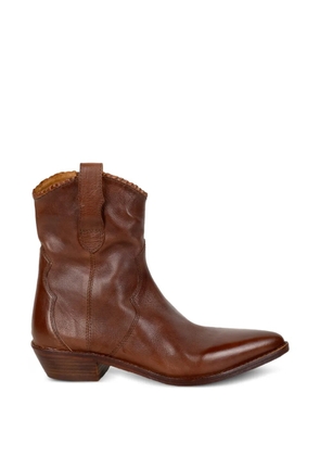 Zolfo scallop-edge cowboy boots - Brown