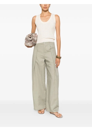 Drykorn Threw pleated wide-leg trousers - Neutrals