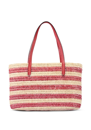 Poolside Capri striped tote bag - Neutrals