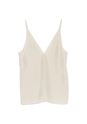 Alysi V-neck top - Neutrals