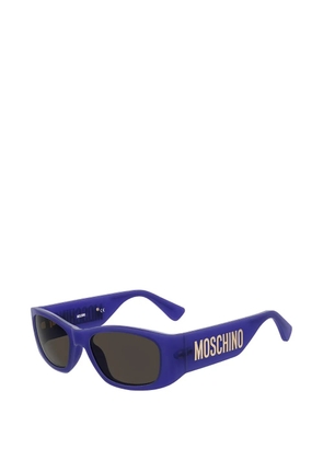 Moschino rectangle-frame sunglasses - Purple