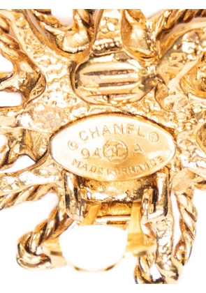 CHANEL Pre-Owned CC Sun clip-on earrings - Gold