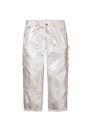 Supreme x Maison Margiela foil double-knee trousers - Silver