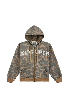 KidSuper Face Camo hoodie - Neutrals