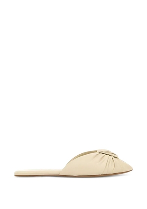 Chloé Suzie knotted leather sandals - Neutrals