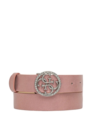 GUESS USA embellished logo belt - Pink