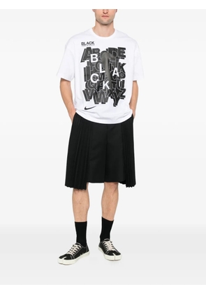 Black Comme Des Garçons short-sleeve polo shirt - White