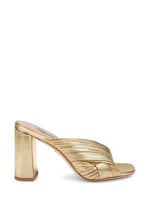Badgley Mischka Winslow twisted metallic sandals - Gold