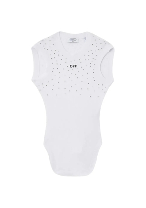 Off-White x Swarovski Kat crystal-embellished ribbed top