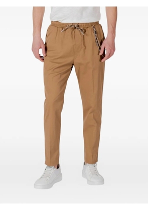 GIANNI LUPO Leonard drawstring chain-detail trousers - Neutrals