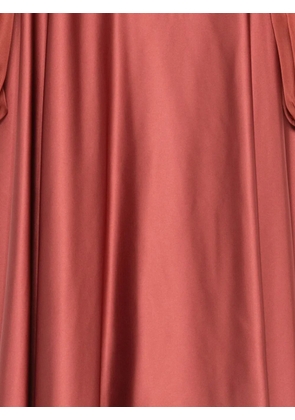 LE RJTANGE wrap-design belted midi dress - Red