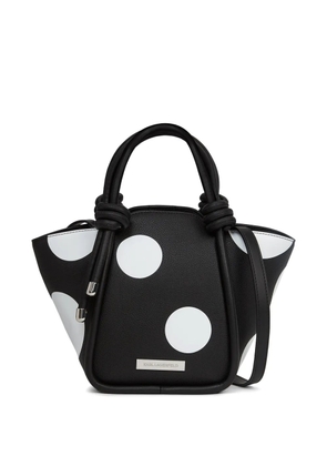 Karl Lagerfeld Ikon pebble knots tote bag - Black