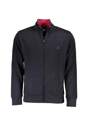 U.S. Grand logo-embroidered zip-up sweater - Blue