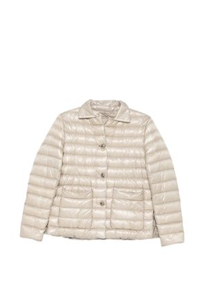 Herno quilted button-up jacket - Neutrals