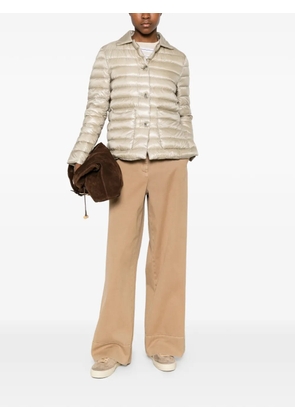 Herno quilted button-up jacket - Neutrals
