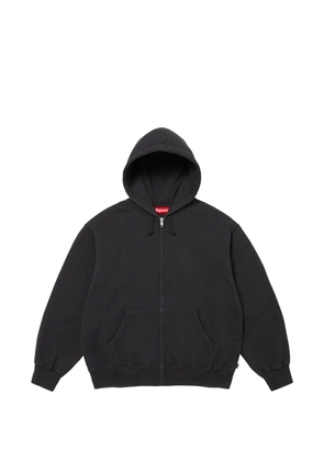 Supreme cut-out zip-up hoodie - Black
