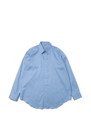 Auralee striped wool shirt - Blue