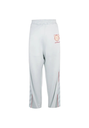 Off-White Diagonals logo-print track pants - Blue