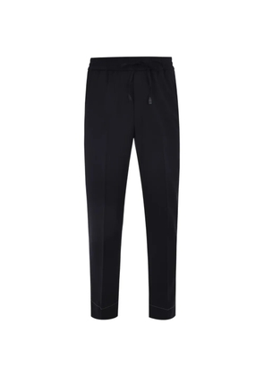 Brioni Asolo drawstring wool trousers - Blue