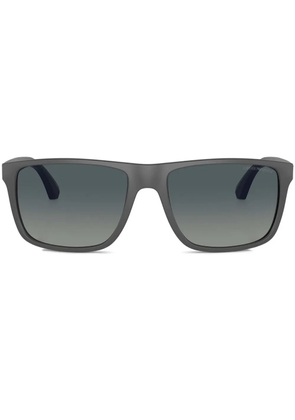 Emporio Armani logo-plaque sunglasses - Grey